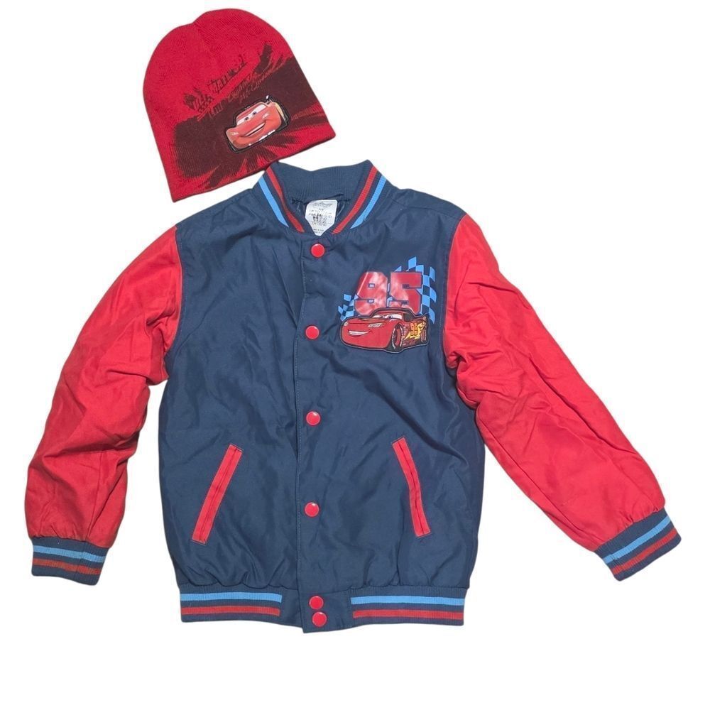 Disney Cars Varsity Jacket with Beanie